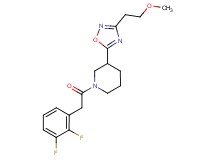 1-[(2,3-difluorophenyl)acetyl]-3-[3-(2-methoxyethyl)-1,2,4-oxadiazol-5-yl]piperidine