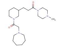 1-(2-{3-[3-(4-methyl-1-piperazinyl)-3-oxopropyl]-1-piperidinyl}-2-oxoethyl)azepane