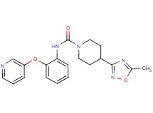 4-(5-methyl-1,2,4-oxadiazol-3-yl)-N-[2-(pyridin-3-yloxy)phenyl]piperidine-1-carboxamide
