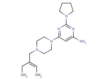 6-{4-[(2E)-2-ethylbut-2-en-1-yl]piperazin-1-yl}-2-pyrrolidin-1-ylpyrimidin-4-amine