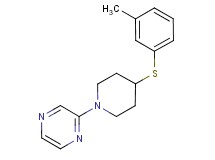 2-{4-[(3-methylphenyl)thio]-1-piperidinyl}pyrazine