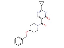 5-{[4-(benzyloxy)piperidin-1-yl]carbonyl}-2-cyclopropylpyrimidin-4(3H)-one
