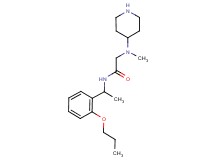 N~2~-methyl-N~2~-piperidin-4-yl-N~1~-[1-(2-propoxyphenyl)ethyl]glycinamide