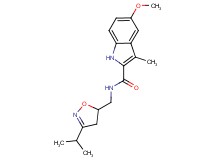 N-[(3-isopropyl-4,5-dihydroisoxazol-5-yl)methyl]-5-methoxy-3-methyl-1H-indole-2-carboxamide