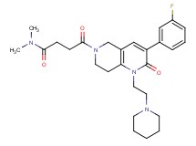 4-[3-(3-fluorophenyl)-2-oxo-1-[2-(1-piperidinyl)ethyl]-1,5,7,8-tetrahydro-1,6-naphthyridin-6(2H)-yl]-N,N-dimethyl-4-oxobutanamide