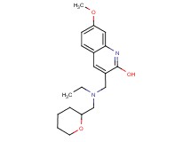 3-{[ethyl(tetrahydro-2H-pyran-2-ylmethyl)amino]methyl}-7-methoxy-2-quinolinol