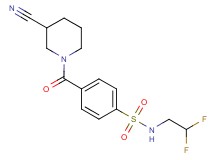 4-[(3-cyano-1-piperidinyl)carbonyl]-N-(2,2-difluoroethyl)benzenesulfonamide