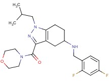N-(2,4-difluorobenzyl)-1-isobutyl-3-(4-morpholinylcarbonyl)-4,5,6,7-tetrahydro-1H-indazol-5-amine
