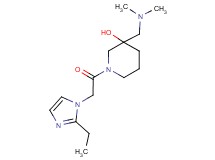 3-[(dimethylamino)methyl]-1-[(2-ethyl-1H-imidazol-1-yl)acetyl]-3-piperidinol