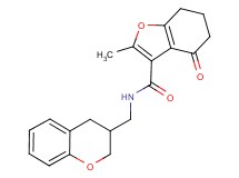 N-(3,4-dihydro-2H-chromen-3-ylmethyl)-2-methyl-4-oxo-4,5,6,7-tetrahydro-1-benzofuran-3-carboxamide