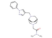 N,N-dimethyl-2-{(1S*,5R*)-6-[(1-phenyl-1H-pyrazol-4-yl)methyl]-3,6-diazabicyclo[3.2.2]non-3-yl}acetamide