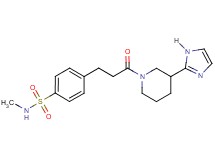 4-{3-[3-(1H-imidazol-2-yl)-1-piperidinyl]-3-oxopropyl}-N-methylbenzenesulfonamide