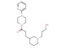 3-{3-[3-oxo-3-(4-pyridin-2-ylpiperazin-1-yl)propyl]piperidin-1-yl}propan-1-ol
