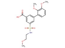 2',3'-dimethoxy-5-{[(2-methoxyethyl)amino]sulfonyl}biphenyl-3-carboxylic acid