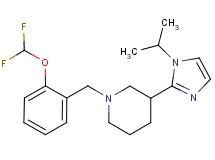 1-[2-(difluoromethoxy)benzyl]-3-(1-isopropyl-1H-imidazol-2-yl)piperidine