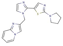 2-{[2-(2-pyrrolidin-1-yl-1,3-thiazol-5-yl)-1H-imidazol-1-yl]methyl}imidazo[1,2-a]pyridine