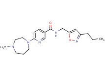 6-(4-methyl-1,4-diazepan-1-yl)-N-[(3-propyl-5-isoxazolyl)methyl]nicotinamide
