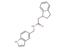 2-(2,3-dihydro-1H-inden-1-yl)-N-(1H-indol-5-ylmethyl)acetamide