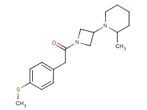 2-methyl-1-(1-{[4-(methylthio)phenyl]acetyl}-3-azetidinyl)piperidine