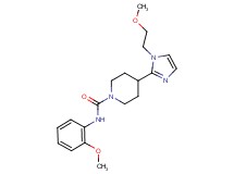 4-[1-(2-methoxyethyl)-1H-imidazol-2-yl]-N-(2-methoxyphenyl)-1-piperidinecarboxamide