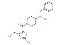 1-{1-[(4-ethyl-2-methyl-1,3-thiazol-5-yl)carbonyl]-4-piperidinyl}-2-phenylethanol