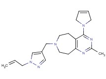 7-[(1-allyl-1H-pyrazol-4-yl)methyl]-4-(2,5-dihydro-1H-pyrrol-1-yl)-2-methyl-6,7,8,9-tetrahydro-5H-pyrimido[4,5-d]azepine
