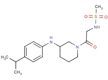 N-(2-{3-[(4-isopropylphenyl)amino]-1-piperidinyl}-2-oxoethyl)methanesulfonamide