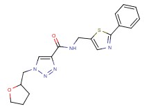 N-[(2-phenyl-1,3-thiazol-5-yl)methyl]-1-(tetrahydro-2-furanylmethyl)-1H-1,2,3-triazole-4-carboxamide
