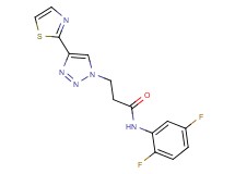 N-(2,5-difluorophenyl)-3-[4-(1,3-thiazol-2-yl)-1H-1,2,3-triazol-1-yl]propanamide