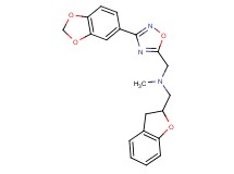 1-[3-(1,3-benzodioxol-5-yl)-1,2,4-oxadiazol-5-yl]-N-(2,3-dihydro-1-benzofuran-2-ylmethyl)-N-methylmethanamine