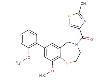 9-methoxy-7-(2-methoxyphenyl)-4-[(2-methyl-1,3-thiazol-4-yl)carbonyl]-2,3,4,5-tetrahydro-1,4-benzoxazepine