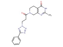 2-methyl-7-[3-(5-phenyl-2H-tetrazol-2-yl)propanoyl]-5,6,7,8-tetrahydropyrido[3,4-d]pyrimidin-4(3H)-one