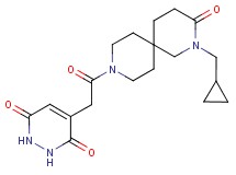 4-{2-[2-(cyclopropylmethyl)-3-oxo-2,9-diazaspiro[5.5]undec-9-yl]-2-oxoethyl}-1,2-dihydropyridazine-3,6-dione