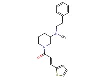 N-methyl-N-(2-phenylethyl)-1-[(2E)-3-(2-thienyl)-2-propenoyl]-3-piperidinamine