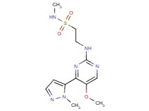 2-{[5-methoxy-4-(1-methyl-1H-pyrazol-5-yl)pyrimidin-2-yl]amino}-N-methylethanesulfonamide