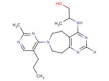 2-{[7-(2-methyl-5-propylpyrimidin-4-yl)-6,7,8,9-tetrahydro-5H-pyrimido[4,5-d]azepin-4-yl]amino}propan-1-ol