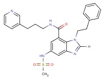 5-[(methylsulfonyl)amino]-1-(2-phenylethyl)-N-[3-(3-pyridinyl)propyl]-1H-benzimidazole-7-carboxamide