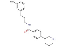 N-[3-(3-methylphenyl)propyl]-4-piperidin-3-ylbenzamide