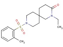 2-ethyl-9-[(2-methylphenyl)sulfonyl]-2,9-diazaspiro[5.5]undecan-3-one