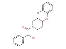 2-[4-(2-chlorophenoxy)-1-piperidinyl]-2-oxo-1-phenylethanol
