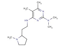 N~2~,N~2~,5,6-tetramethyl-N~4~-[2-(1-methylpyrrolidin-2-yl)ethyl]pyrimidine-2,4-diamine
