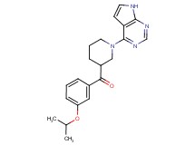 (3-isopropoxyphenyl)[1-(7H-pyrrolo[2,3-d]pyrimidin-4-yl)piperidin-3-yl]methanone