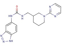N-1H-1,2,3-benzotriazol-5-yl-N'-[(1-pyrimidin-2-ylpiperidin-3-yl)methyl]urea
