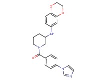 N-(2,3-dihydro-1,4-benzodioxin-6-yl)-1-[4-(1H-imidazol-1-yl)benzoyl]-3-piperidinamine