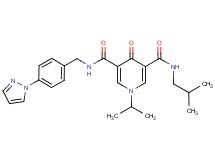 N-isobutyl-1-isopropyl-4-oxo-N'-[4-(1H-pyrazol-1-yl)benzyl]-1,4-dihydro-3,5-pyridinedicarboxamide