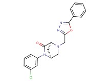 (1S*,4S*)-2-(3-chlorophenyl)-5-[(5-phenyl-1,3,4-oxadiazol-2-yl)methyl]-2,5-diazabicyclo[2.2.1]heptan-3-one