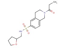 2-propionyl-N-(tetrahydrofuran-2-ylmethyl)-1,2,3,4-tetrahydroisoquinoline-6-sulfonamide
