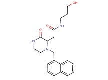N-(3-hydroxypropyl)-2-[1-(1-naphthylmethyl)-3-oxo-2-piperazinyl]acetamide