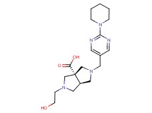 (3aS*,6aS*)-2-(2-hydroxyethyl)-5-[(2-piperidin-1-ylpyrimidin-5-yl)methyl]hexahydropyrrolo[3,4-c]pyrrole-3a(1H)-carboxylic acid