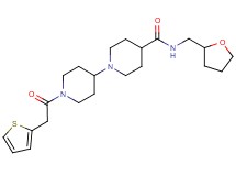 N-(tetrahydro-2-furanylmethyl)-1'-(2-thienylacetyl)-1,4'-bipiperidine-4-carboxamide